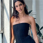 Chic Strapless Sheer Wrap Top