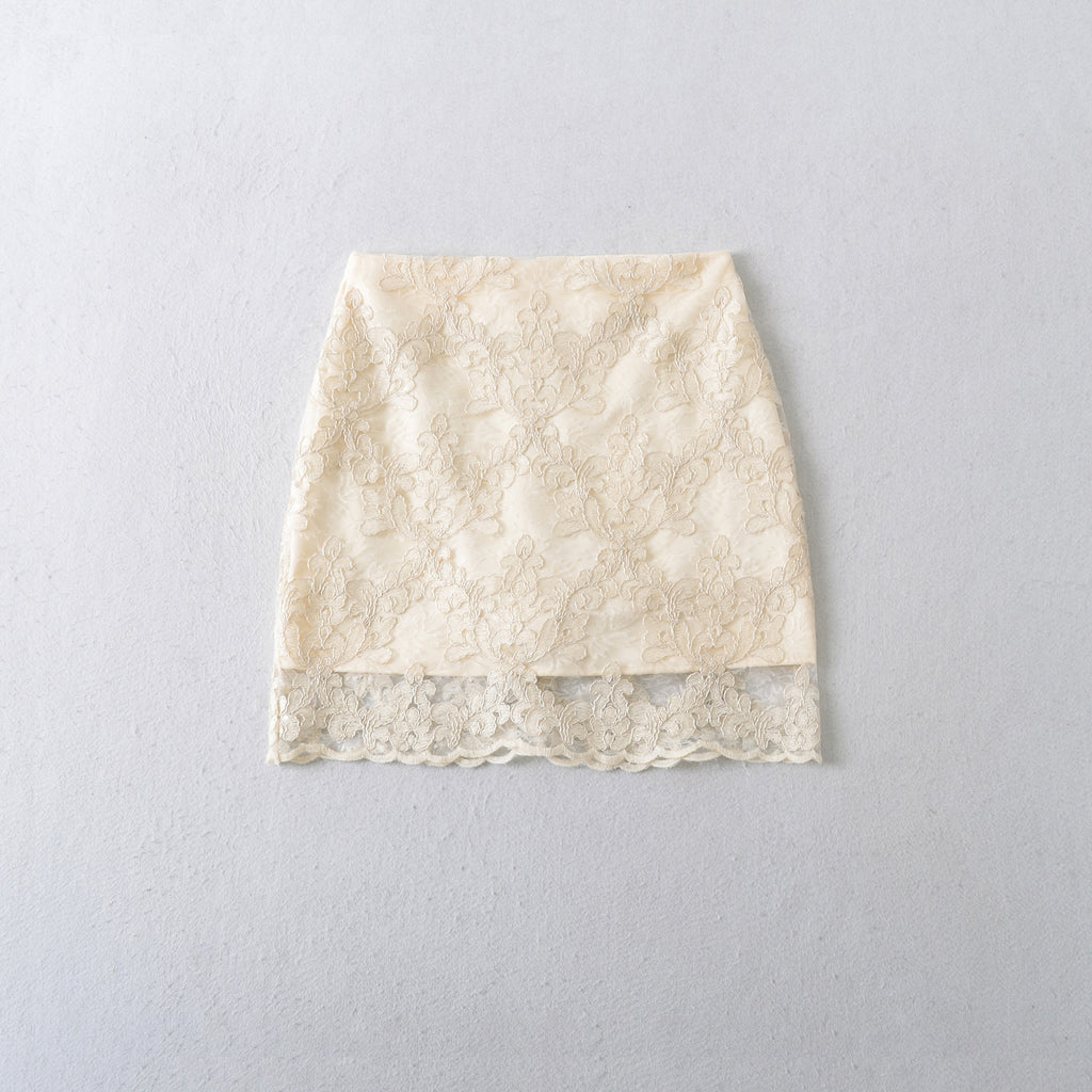 Beige Apricot Bodycon Skirt