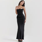 Slim Tube Top Long Sexy Fashion Bandeau Backless Party Evening Dresses