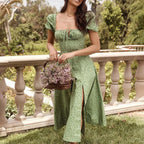Summer Floral Print Maxi Dress