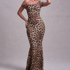 Print Summer Bodycon Dress With Strappy Bodice Chic Sundress