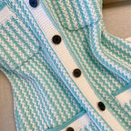 Light Blue Knitted Summer Dress