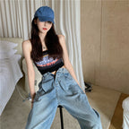 Cotton Tube Top Shirt For Women Simple Print
