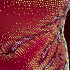 Red Novelty Design Tiger Spots Dress